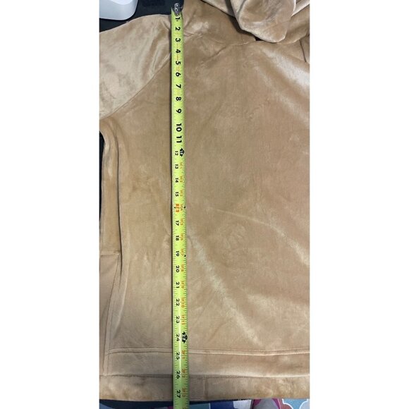 Members Mark Plush Tan Brown Pullover Hooded Top Sz XL - Picture 8 of 9